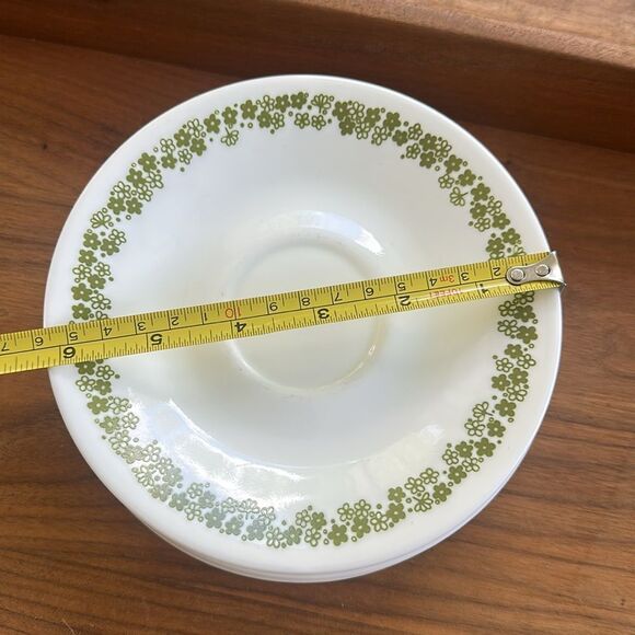 Corelle Spring Blossom Green saucer (Crazy Daisy) 10 - Picture 5 of 5
